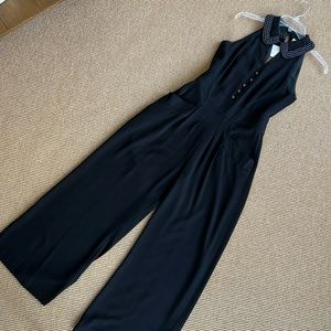 NWT Anthropologie Elevenses Black Jumpsuit 2